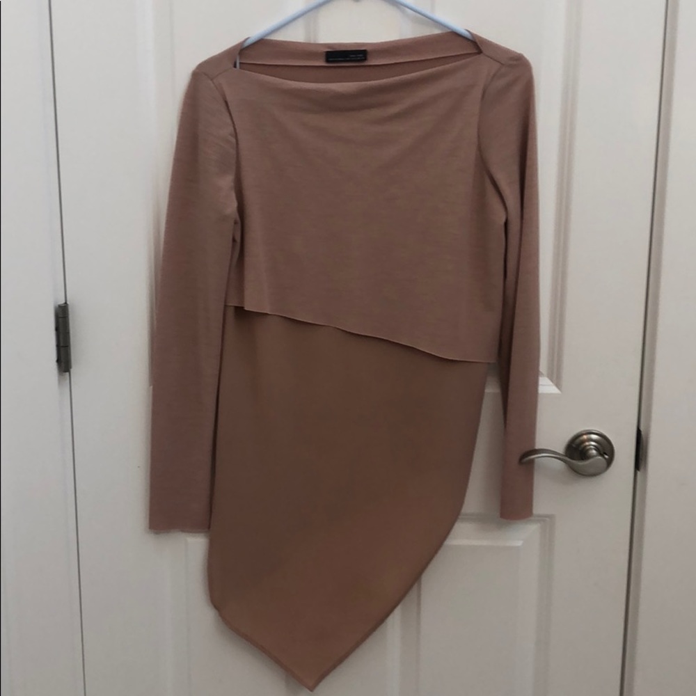 Geometric blush tunic